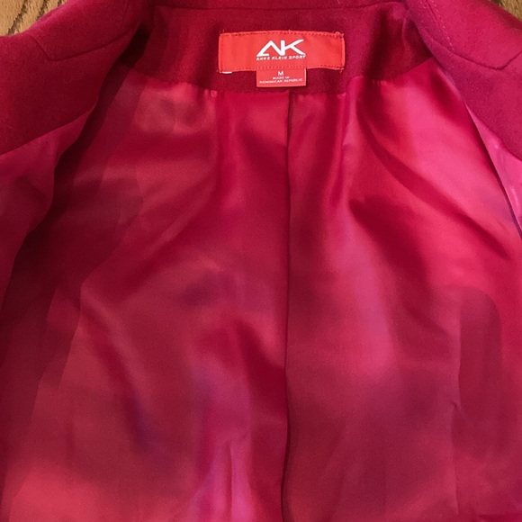 NWT! Ann Klein red wool coat - Picture 7 of 12